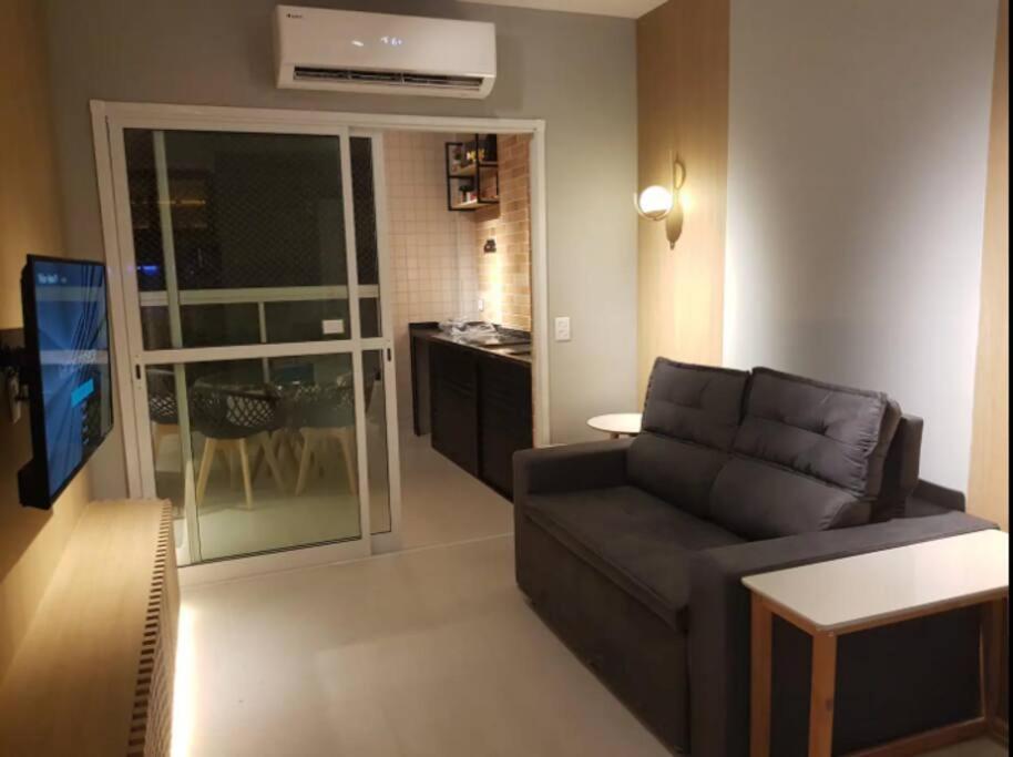 Ap Frente Mar Com Ar-Condicionado E Varanda Gourmet Mongaguá Exteriör bild
